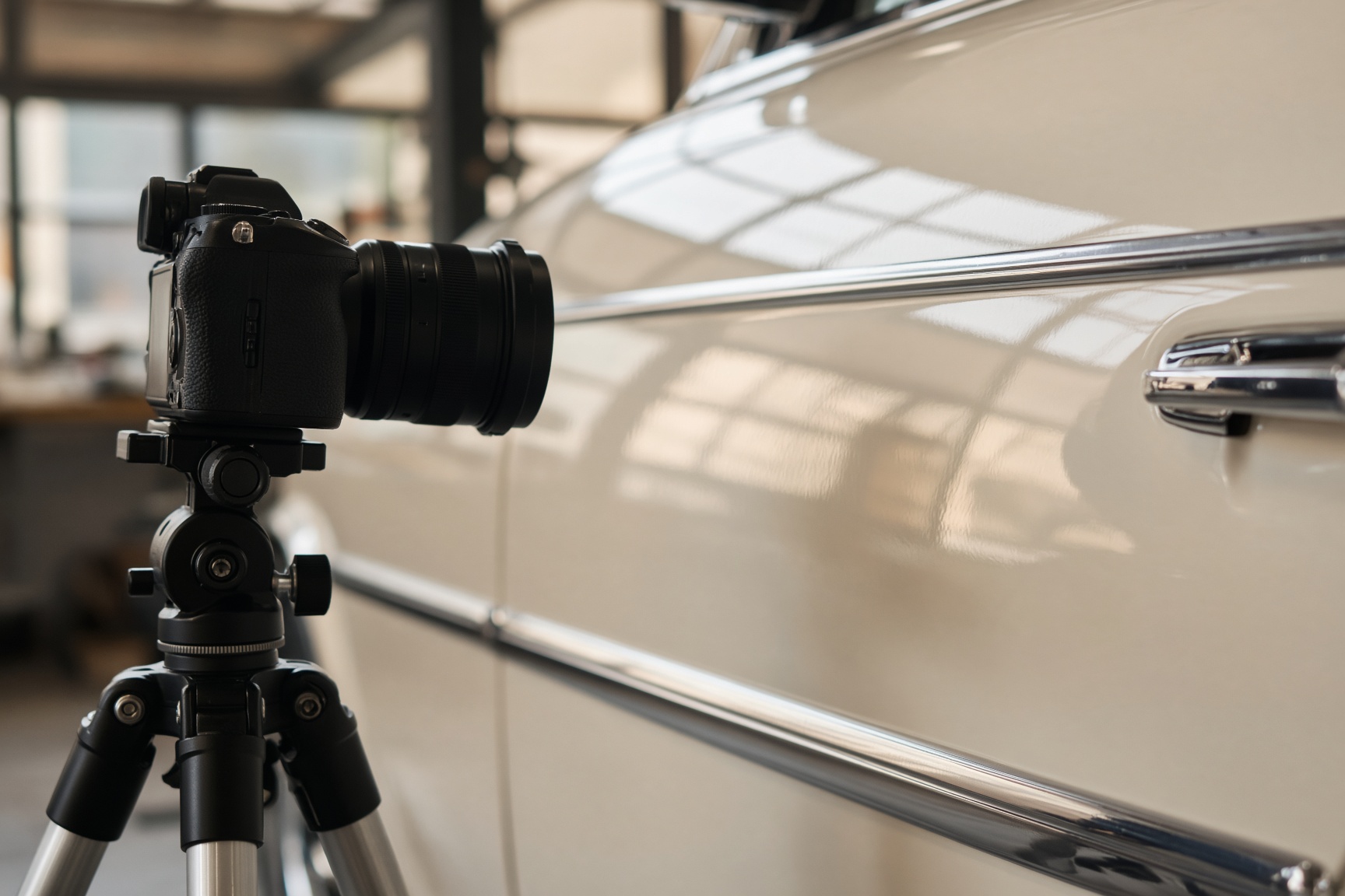 Close documentation of classic car paint and chrome for an appraisal report
